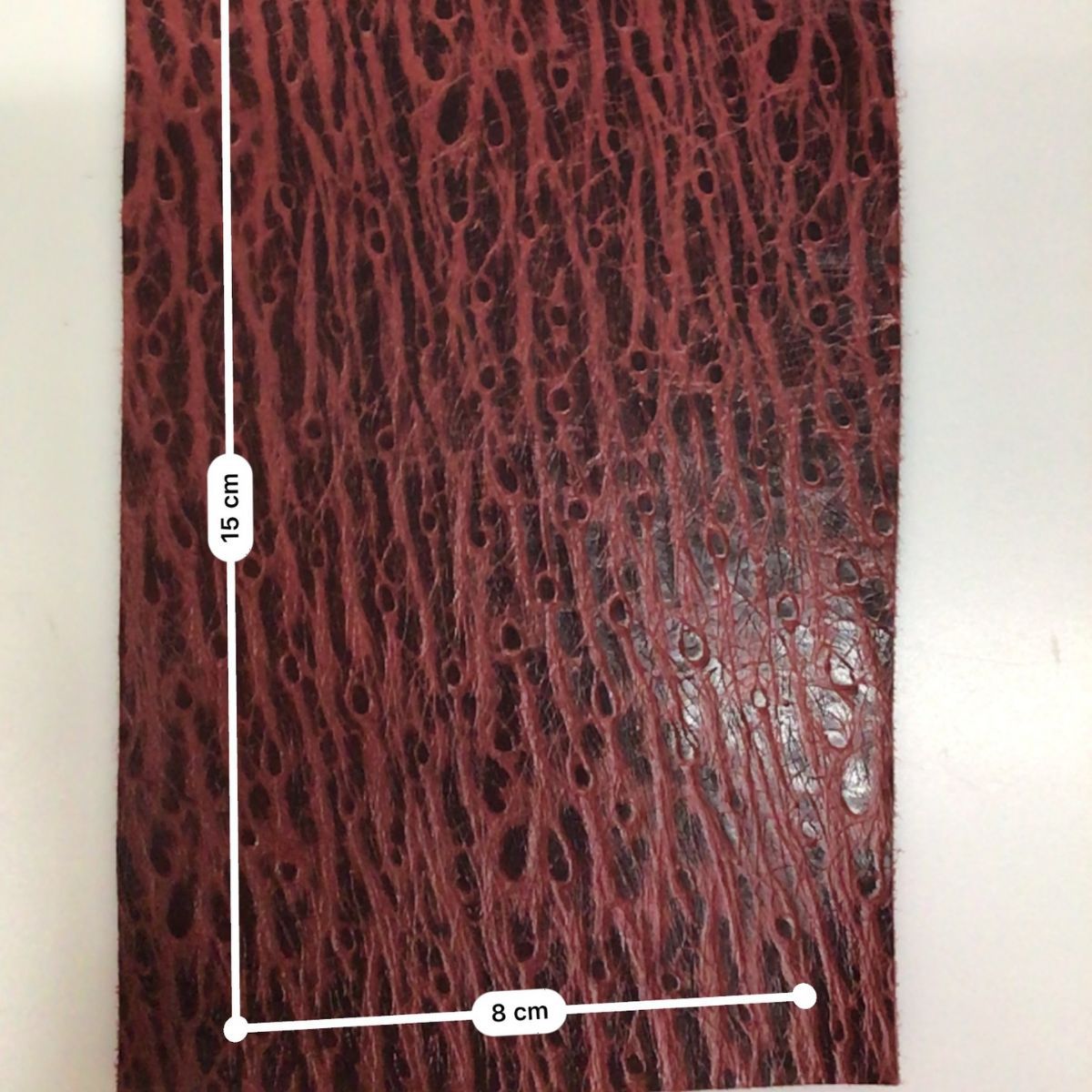 胎牛皮压花皮料鸵鸟点压花牛皮全粒面油腊头层真皮 鞋面皮革