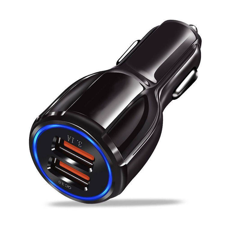 Боулинг двойной USB3.1A6A быстрое зарядное устройство для прикуривателя, QC3.0 двойной USB, автомобильное интеллектуальное быстрое и эффективное зарядное