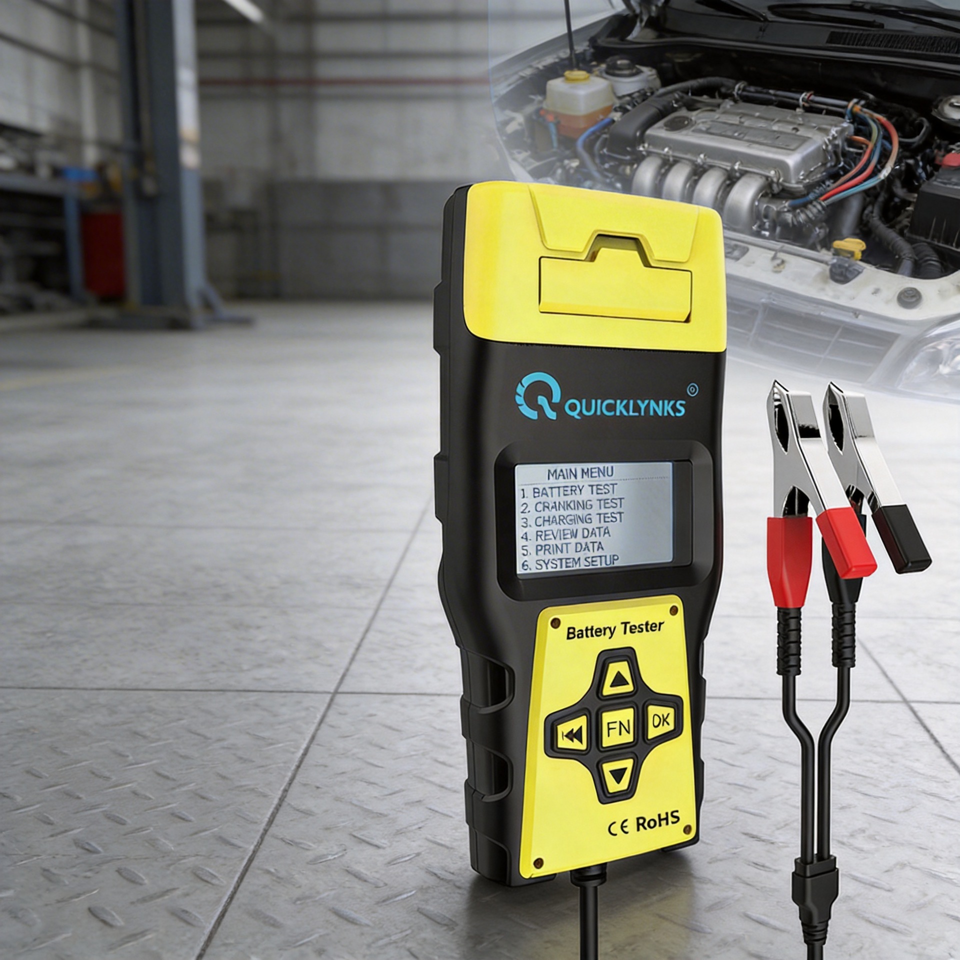 蓄电池检测12V 电瓶容量检测内阻测试  汽车蓄电池测试仪 BA1000