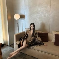 （全套礼盒包装）高端战马高版格纹羊绒斗篷披肩羊毛围巾