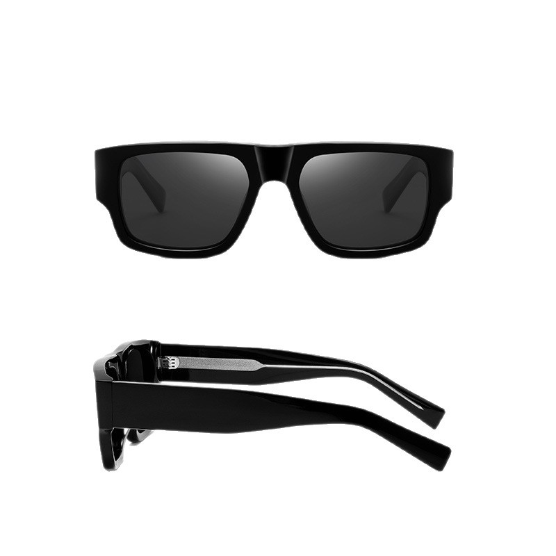 Nuevas gafas de sol polarizadas S32126 Gafas de sol de hombre con marco de hoja de moda Gafas de sol hechas a mano de acetato
