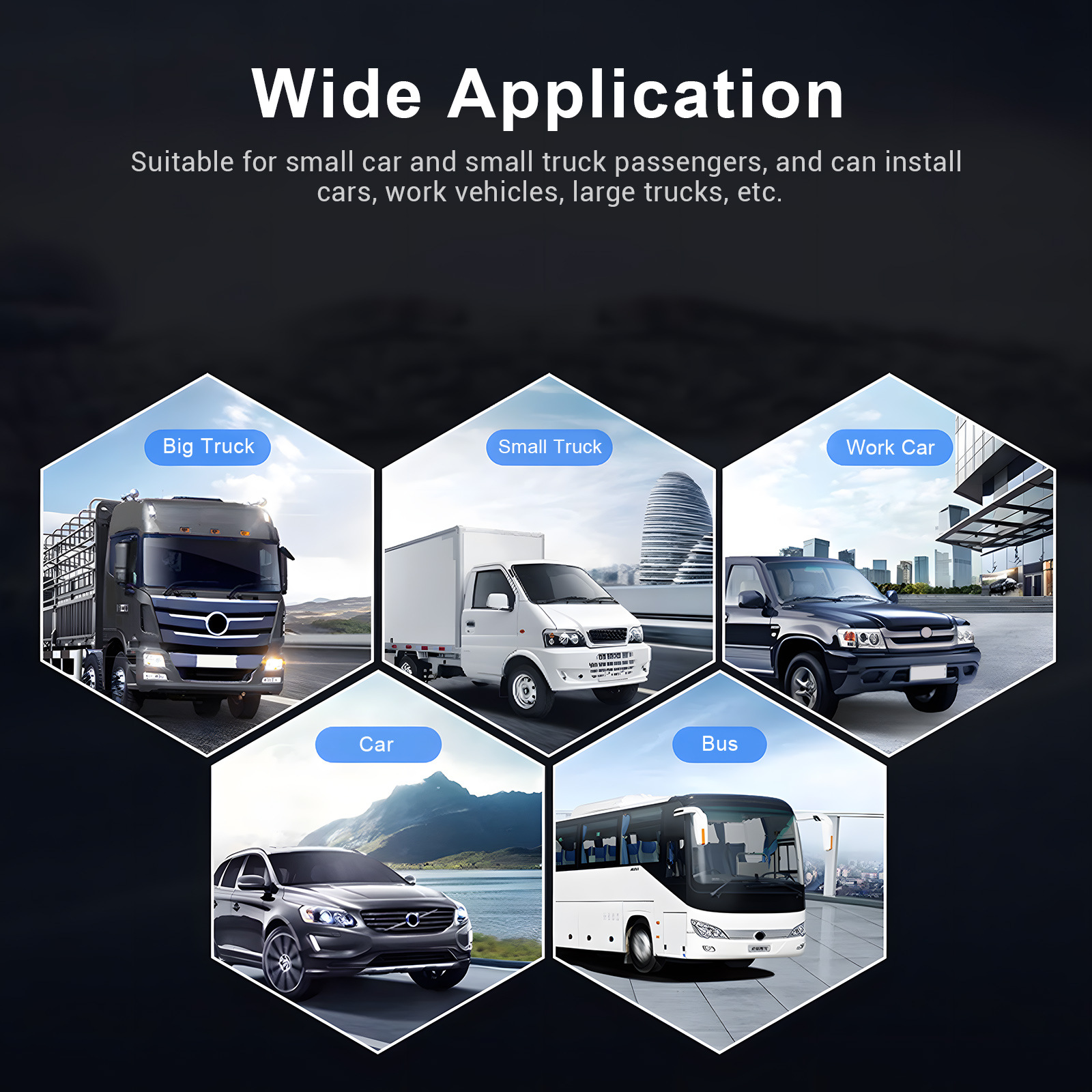 Cross-border 5inch HD AHD Car Monitor Digital Wireless Single-Channel Video Input Reverse Rearview Camera