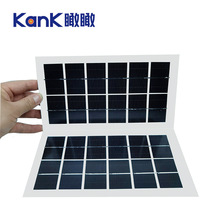 3.5W6V太阳能电池板 134*234小系统组件单晶光伏板层压板发电板