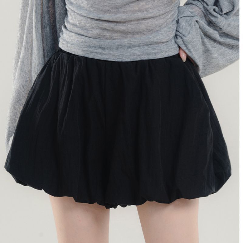 Cross-border [original version of large quantity and excellent price] high waist flower bud short skirt pants women's spring and summer slim small trend