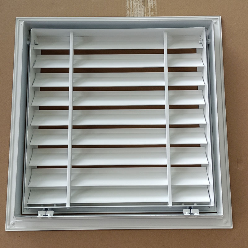 Aluminum alloy louver air outlet wholesale floor heating water divider cover maintenance port grille