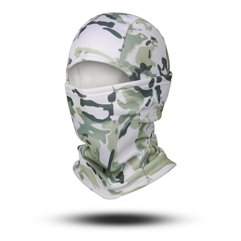 Máscara cálida de invierno con forro polar, capucha de ciclismo camuflada antifrío, calentador de cuello, para esquí, para hombre, transfronterizo, en stock.