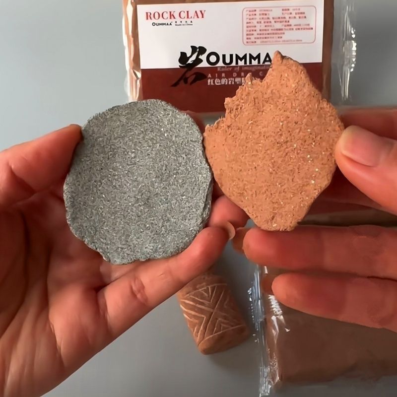 Oma Red Rock Clay DIY Popular Handmade Materials Natural Air-Dry Paper Cranes