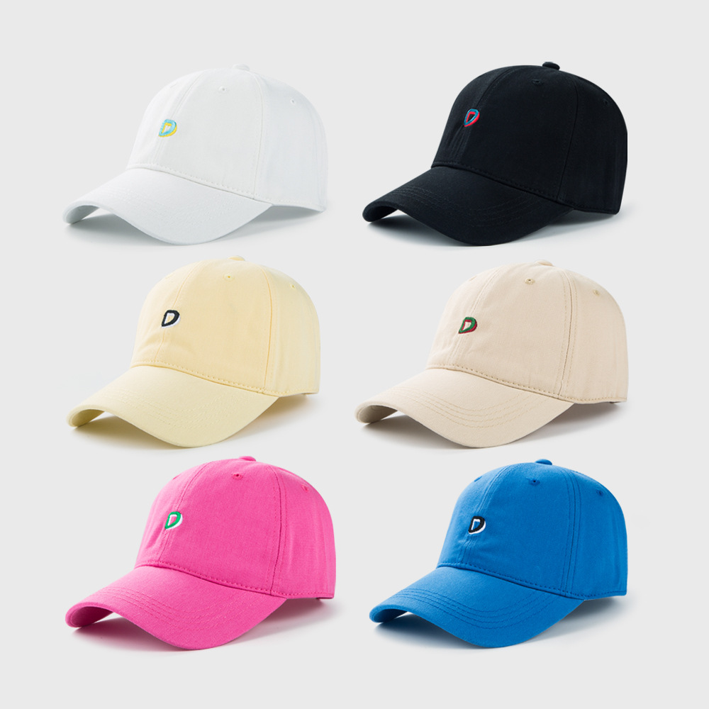 Korean Version Of The Letter D Embroidery Hat Fashion Simple Outdoor Baseball Cap Spring And Summer Sunscreen Cap display picture 1