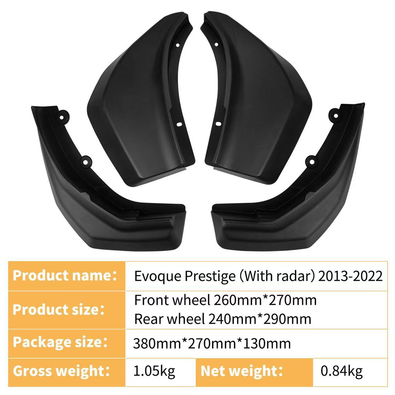 Para 2011 - 2021 Land Rover Evoque Dynamic Fender Skirt