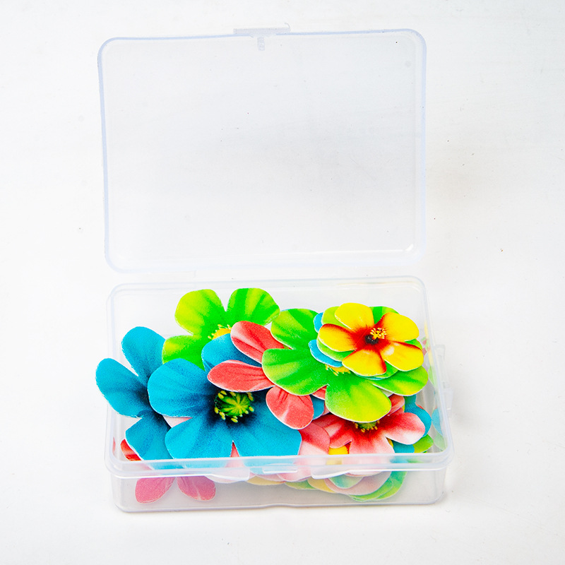 Especial transfronterizo para decoración de papel de arroz glutinoso, decoración de pastel de flores, decoración de papel de barnizado, decoración de horneado de mariposa en caja