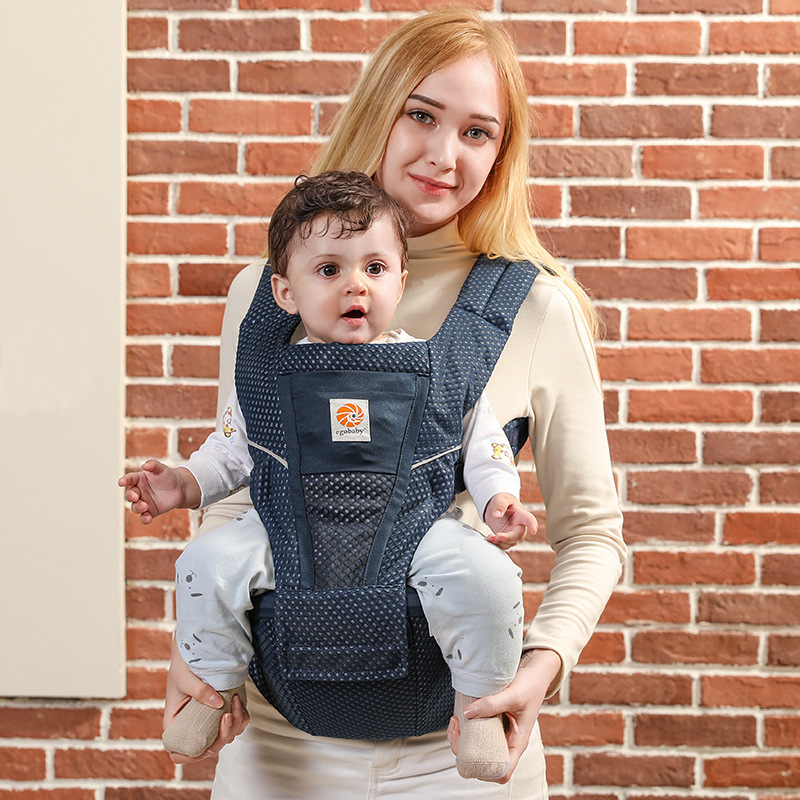 Egobaby taburete de cintura de portabebé para salir, simple, delantero y trasero, doble uso, abrazo horizontal, bebé recién nacido, multifuncional