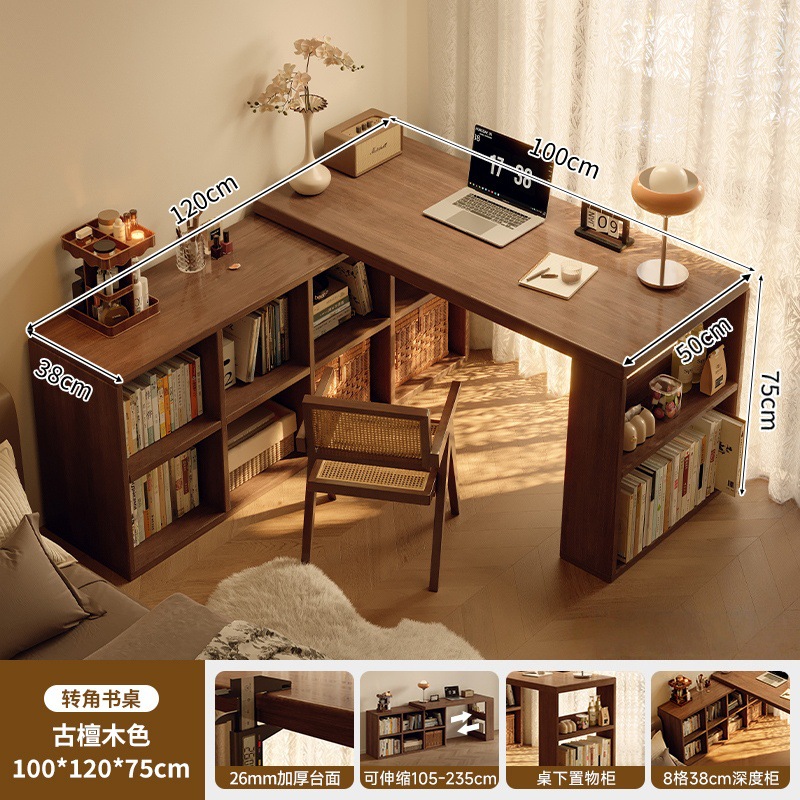 Estricta selección de escritorio de esquina de madera sólida estante de escritorio escritorio en una mesa dormitorio hogar cómoda esquina tipo l escritorio de computadora