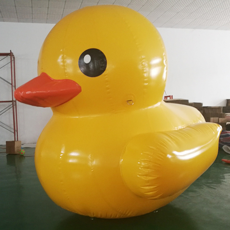 仿真闭气大卡通大黄鸭 充气卡通模型玩具工厂批发气模