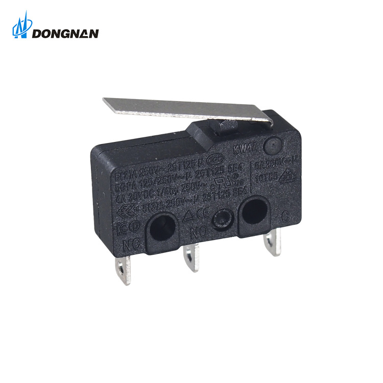 厂家供应微动开关KW4A系列小型电吹风微动开关EK UL VDE CQC认证