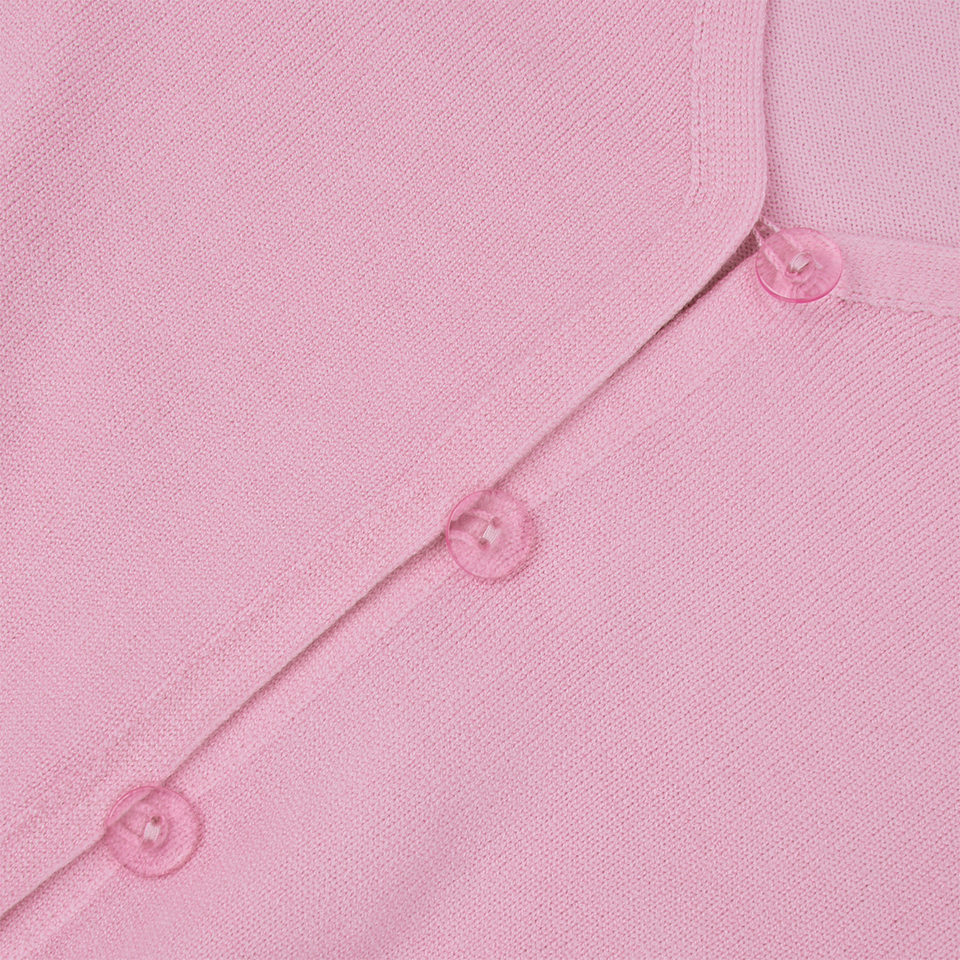 Bộ hai món nữ gồm áo khoác cardigan dệt kim dáng ngắn cổ chữ V và quần ống rộng cạp cao — Màu cà phê, Màu hồng, Màu trắng, Màu xanh dương chi tiết 28