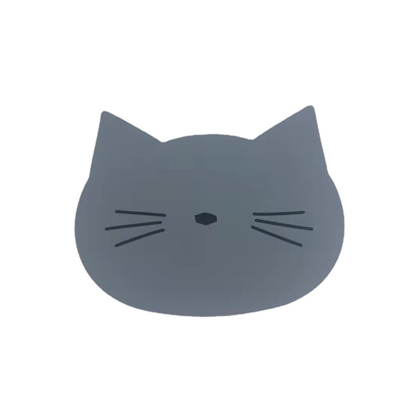 Manteles individuales de silicona al por mayor con estampados de dibujos animados, resistentes al calor y anti-quemaduras, de alto valor estético, manteles de mesa para el hogar resistentes a altas temperaturas.