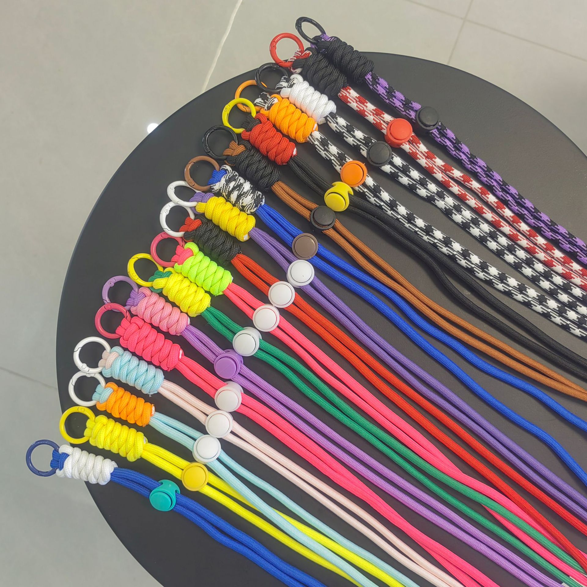 New Mobile Phone Long Lanyard Hanging Neck Keychain Anti-Lost Rope Creative Color Matching Pendant Rope Manufacturer Wholesale Accessories