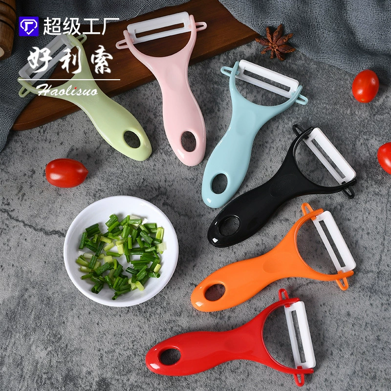 Заводская прямой продажи керамическая снятая шелковая кухонная яблоко и фруктовый нож для чистки и нарезки картофели