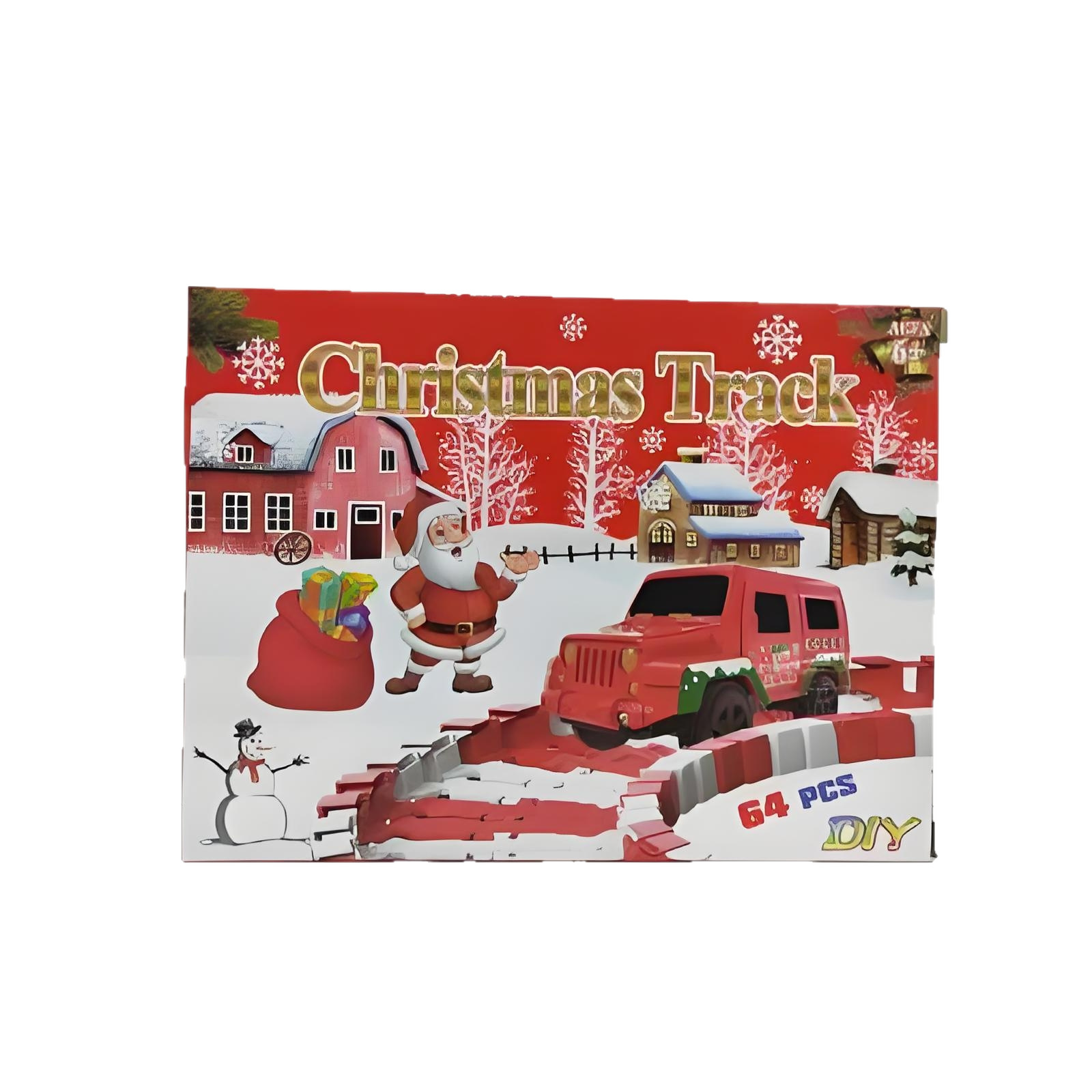 Amazon Niños Mini Electric Old Tracks Tren de Navidad Montaña rusa de luces Mini Carro de Navidad