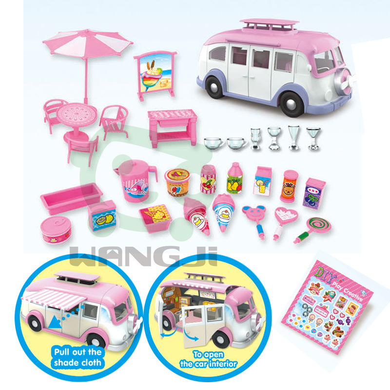 Peppa Pig amarillo de doble cara Casa de doble capa Villa Peppa Familia cuatro niñas Princesa niños juegan juguetes de la casa