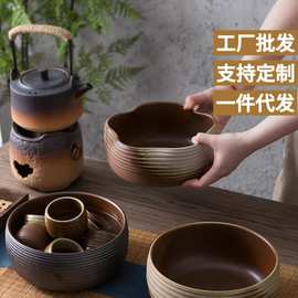 功夫茶具粗陶茶洗缸茶杯洗水洗茶碗水盂大小笔洗茶渣花盆鱼缸批发