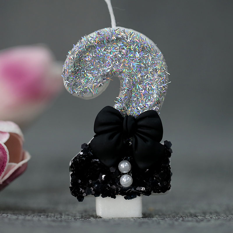 Vela de cumpleaños transfronteriza e-commerce creativo vela digital arco perla Vela decorativa para AliExpress Amazon