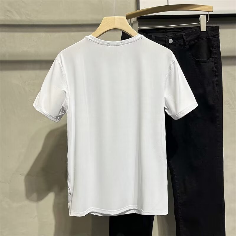 2025新款运动服套装男冰丝跑步速干衣短袖夏季薄款短裤健身篮球训