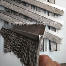 密封防尘污水清理条刷 选材304钢丝铜丝马毛毛刷条加配铝合金卡槽