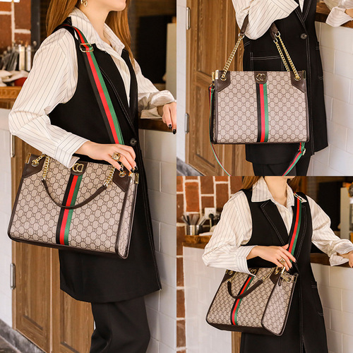 Bags 2024 New Fashion Retro Large Capacity One-shoulder Diagonal Hand-Upgraded Summer Tote Large Bag Women's Bag