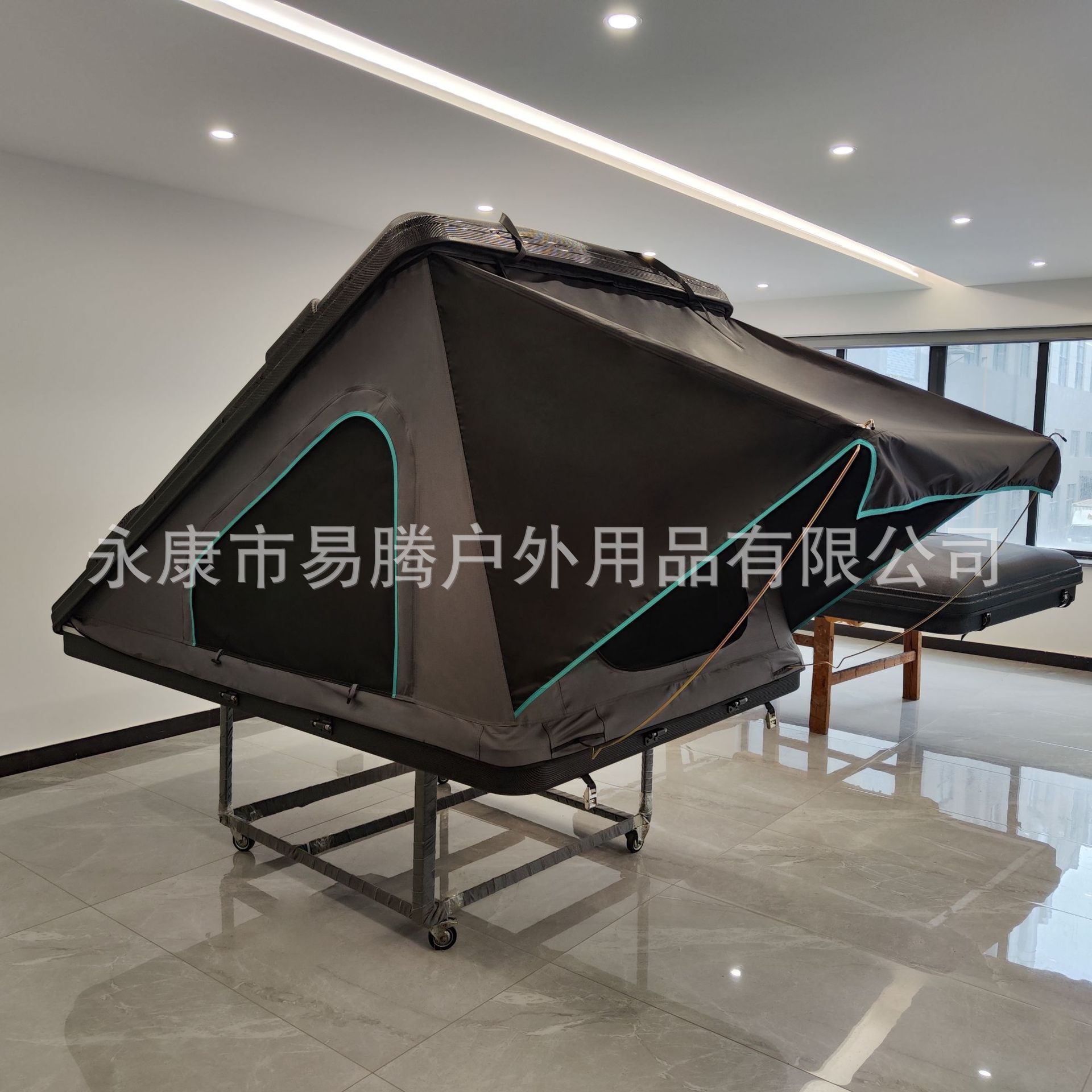 Cross-Border Abs Composite Triangular Tent Outdoor Camping Quick-Opening Folding Tent Suv Car Roof Tent