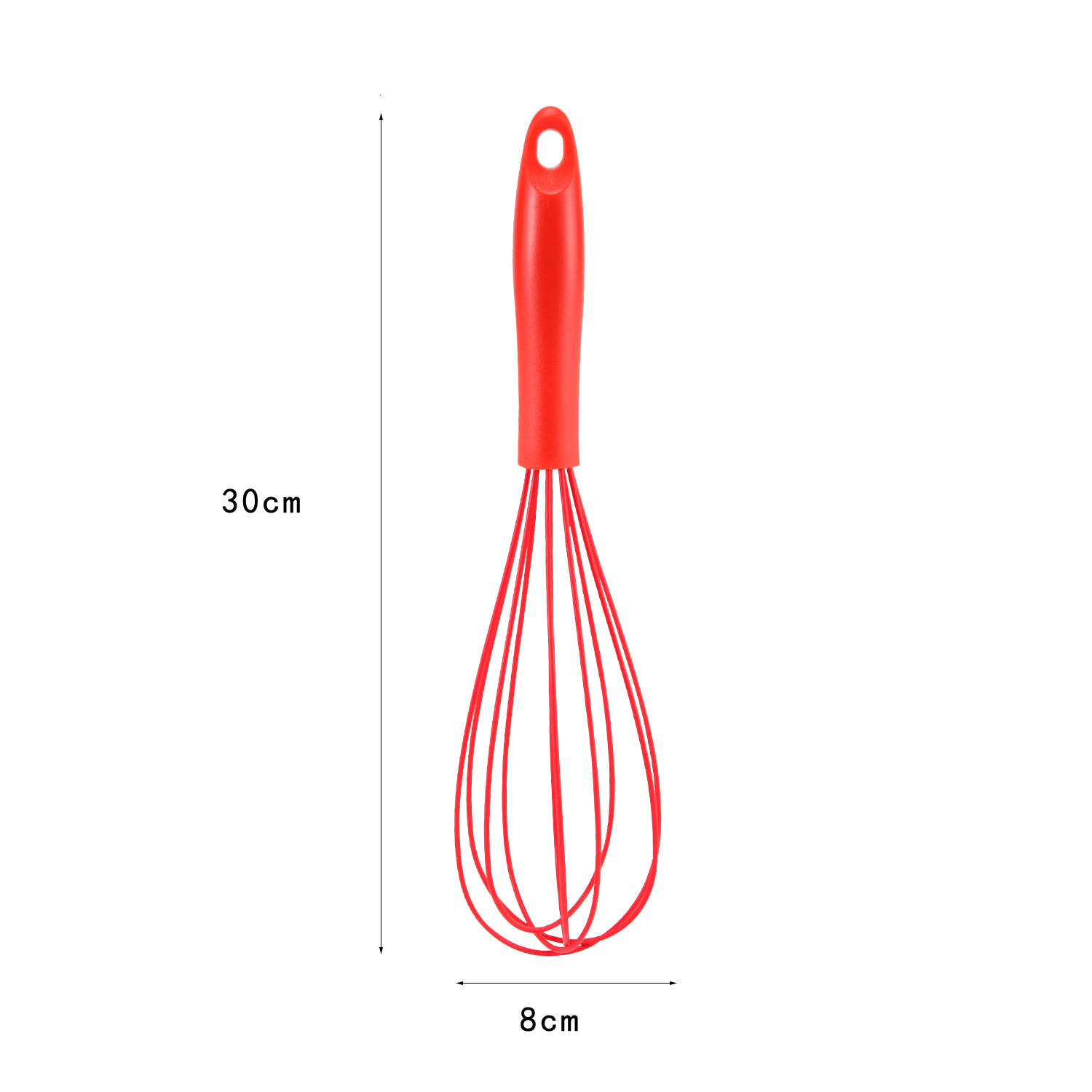 Manual Egg Beater With Ergonomic Plastic Handle And Silicone Whisk_voghion.com