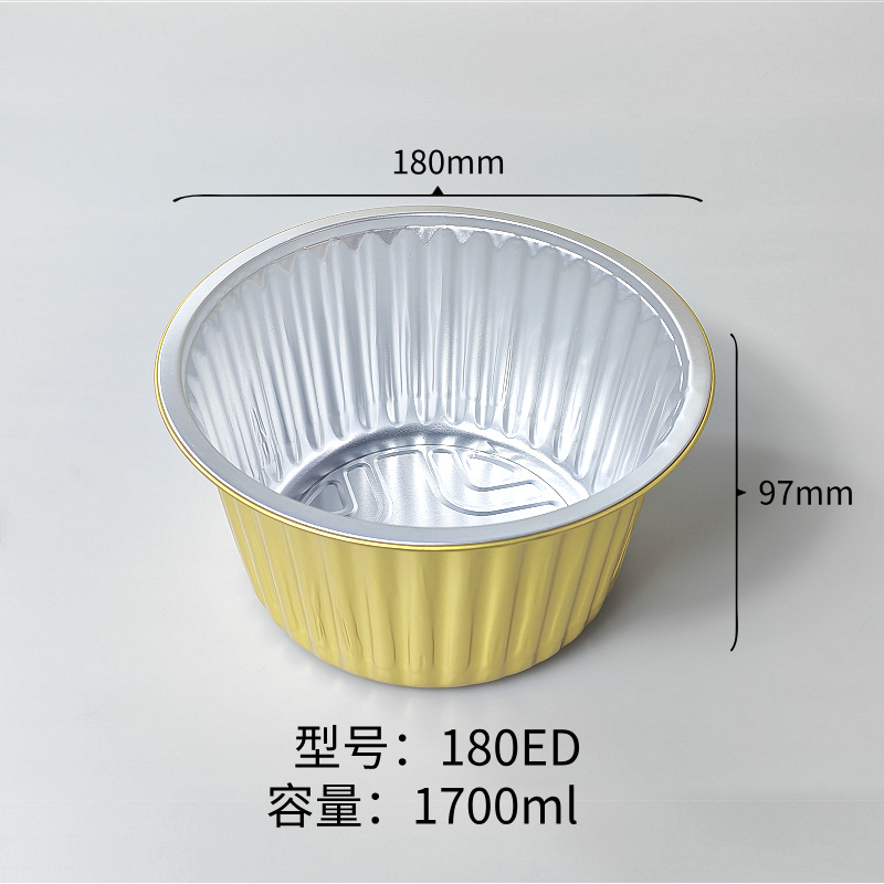 Caja de papel de aluminio de oro aislamiento caja de embalaje de alimentos cubiertos para llevar caja de embalaje de comida barbacoa