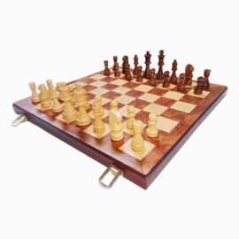 厂家直销木制国际象棋棋盘旅游便携可折叠西洋双陆棋国际跳棋套装