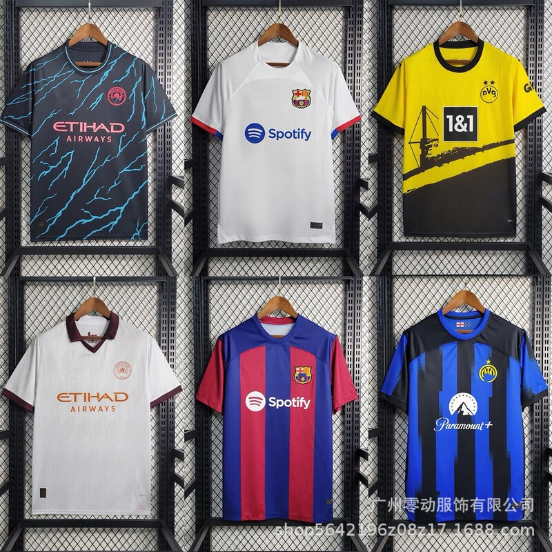 23-24 Jerseys Manchester City Real Madrid Barcelona Bvb Tottenham Lfc Paris Ac Roma Bayern Benfica Football Uniforms 23-24 Jerseys Manchester City Real Madrid Barcelona Bvb Tottenham Lfc Paris Ac Roma Bayern Benfica Football Uniforms