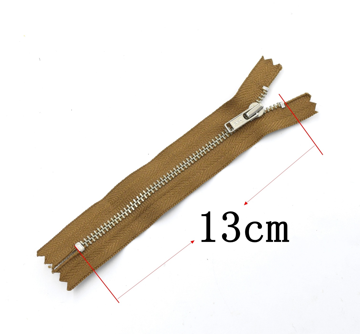 YKK3号金属青古铜 金铜 白铜闭口拉链 服装口袋皮包手套装饰