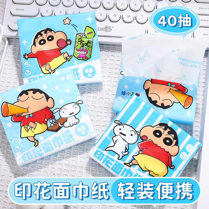 Crayon small new printing paper towel printing paper toilet paper small bag portable paper towel napkin paper handkerchief paper wholesale