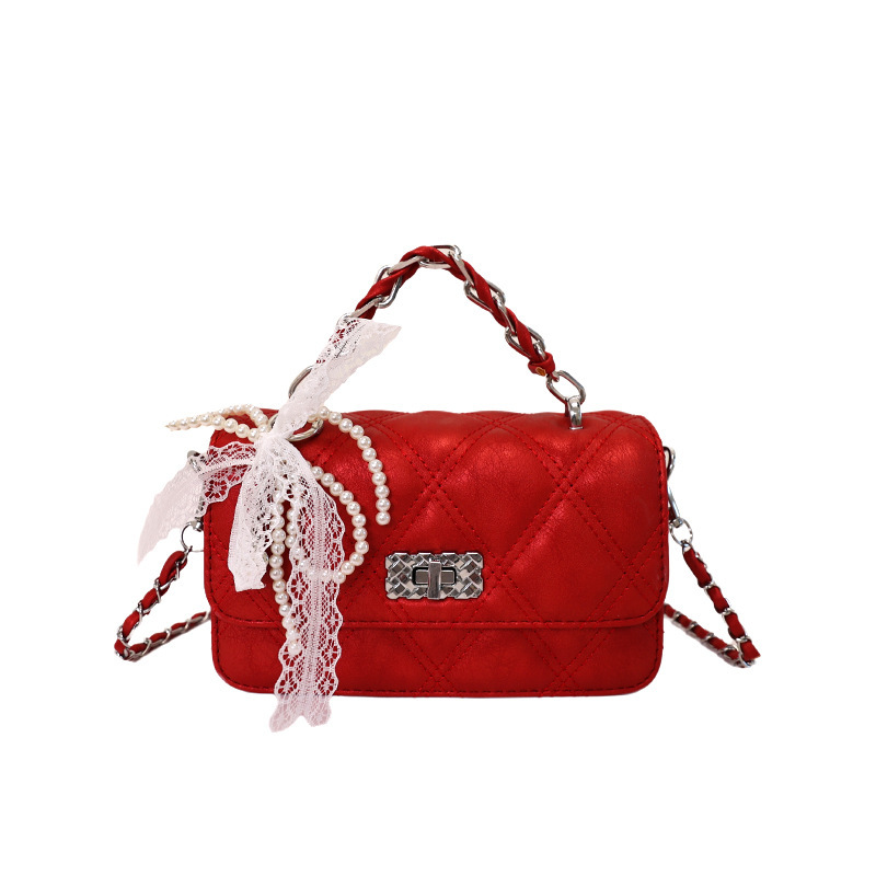 Xiaoxiang estilo de cadena de diamond bolso pequeño bolso de mujer de verano nuevo bolso de moda estilo diario simple bolso cuadrado image 12