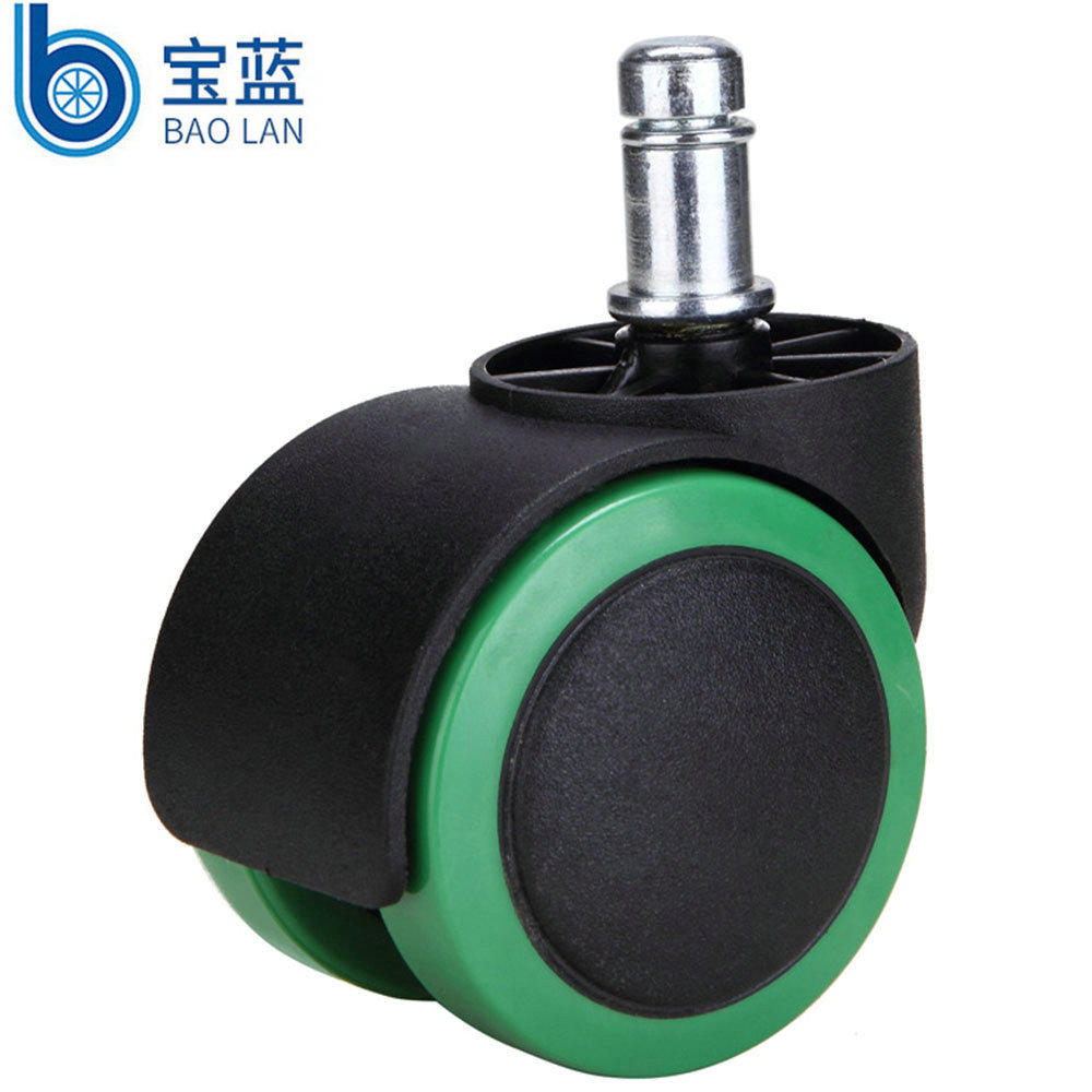 厂家供应转椅脚轮、PU轮、电脑椅轮子，旋转万向轮 卡王 螺杆