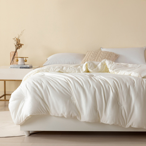 Upgraded 51% soybean fiber cotton small jacquard soybean quilt summer quilt summer cool quilt mother quilt type A raw cotton three-dimensional