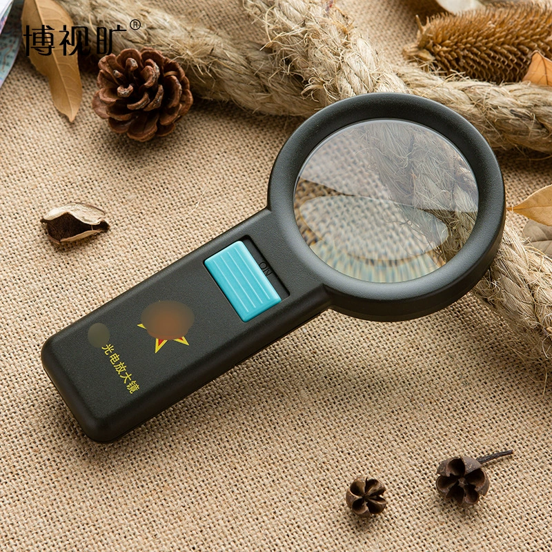 Производители с подсветкой 10 раз читают ручное увеличительное стекло с 10 светодиодами ювелирных изделий Jade 88mm