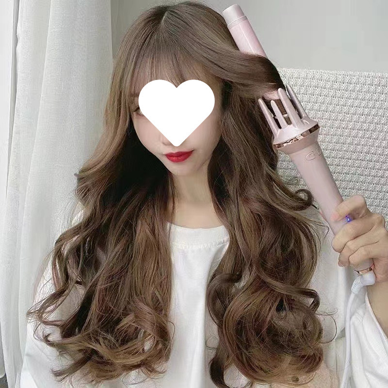 Xinan 全自動マイナスイオンヘアアイロン、髪を傷めることなく長時間スタイリング、大きなウェーブ、寮用の低電力ヘアアイロン|undefined