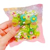 Cartoon cream resin with accessories, hairgrip, sealed bag, materials set, handmade