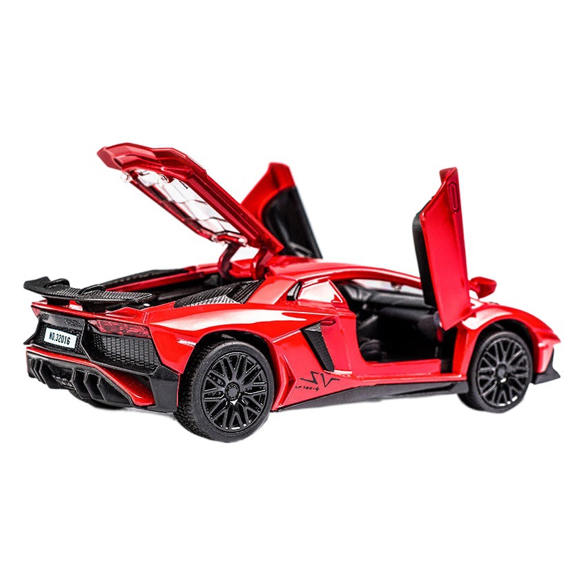 Jianyuan aleación coche modelo 1:32 LANBO lp750 coche deportivo tire de sonido y luz niño juguete coche modelo decoración colección