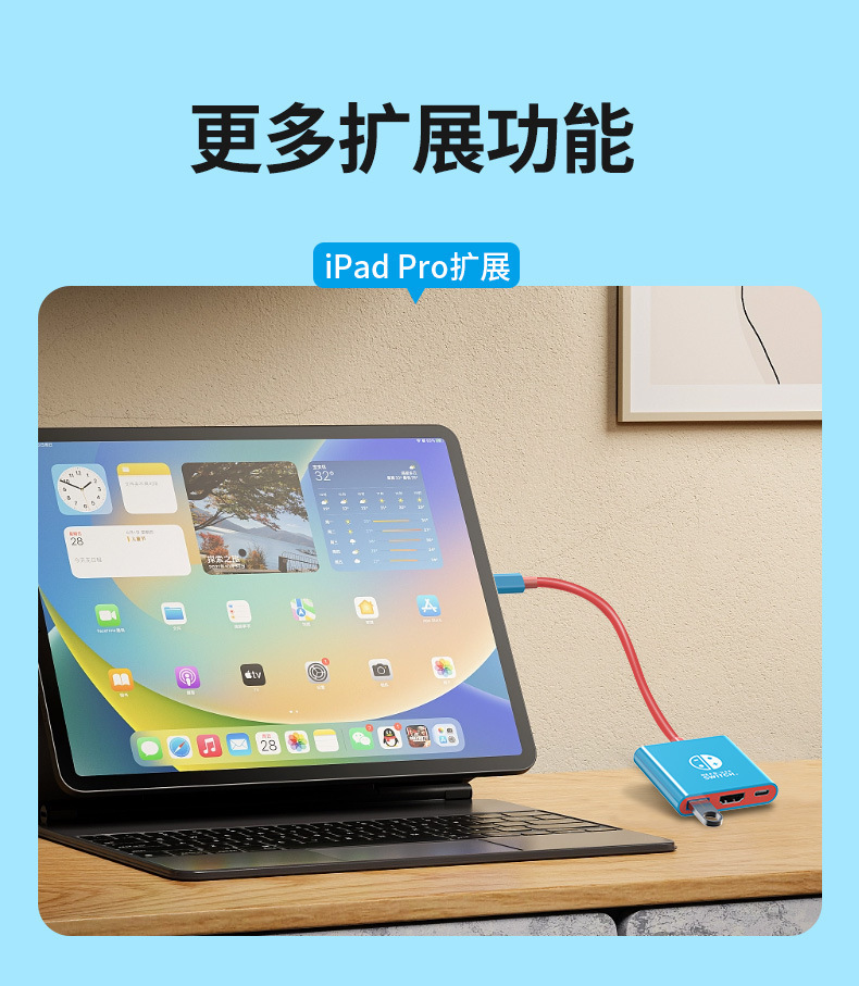 Cross-border switch2 portable screen projection device OLED console converter docking station HDMI 4K 60Hz connection base