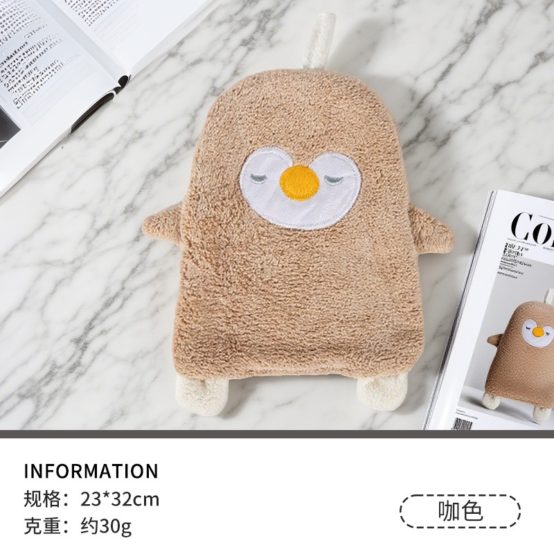 Coral polar toalla de mano creativa colgando toalla de mano Linda toalla absorbente toalla de mano engrosada toalla de mano del hogar al por mayor