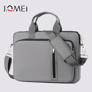 Cross-Border Double-Layer Shockproof and Waterproof Computer Bag Satchel Shoulder Cross-Body Briefcase 14/16/ 17inch Laptop Bag