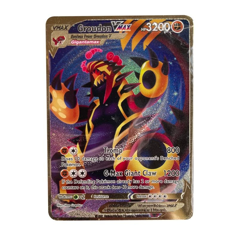 Граничная Al v Чаризард Pokémon карта Пикачу горячая продажа Zeus Pokémon карта металл карта максимум
