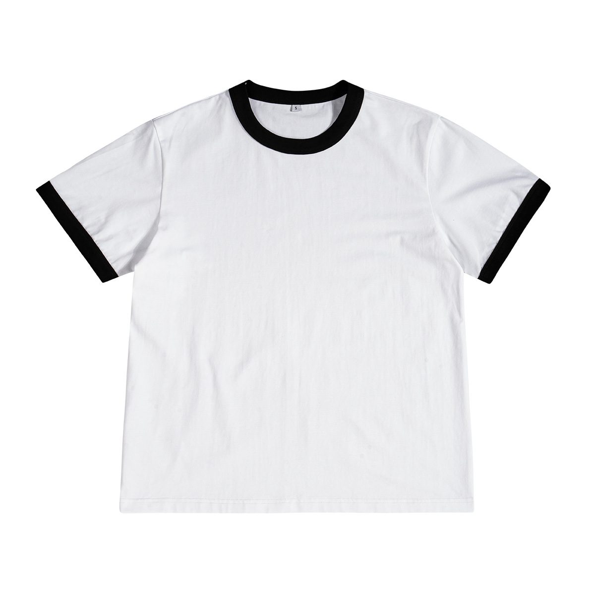 ETAI ropa de hombre de verano delgada corta rosca de color contraste de manga corta hombre simple marca de moda hombre camiseta de cuello redondo casual image 7
