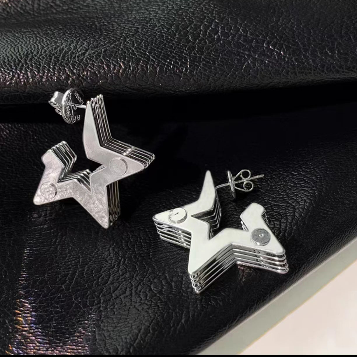 16g Weight Ear Studs Classification 1 Pair Quantity 1 Pair Vintage Style Star Solid Color Plating Copper Ear Studs