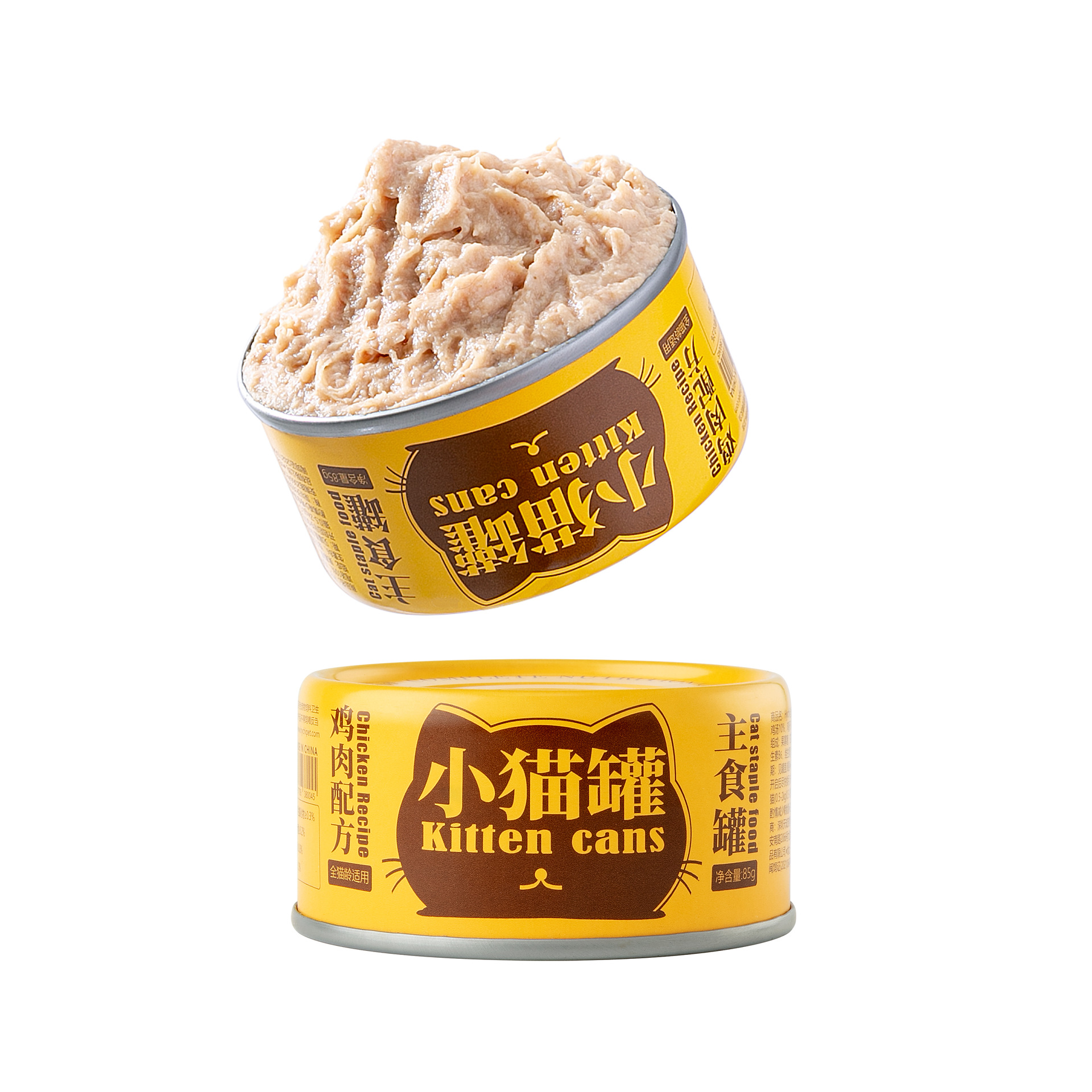 동일공장 신제품 새끼고양이캔 치킨대구 85g